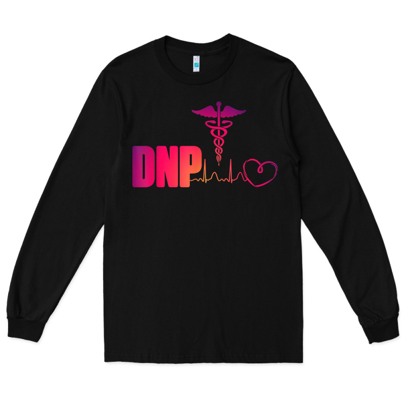 Dnp Doctor Of Nursing Practice Heartbeat Color Rn Nurse Long Sleeve Tee by linhVisuals | Teevron