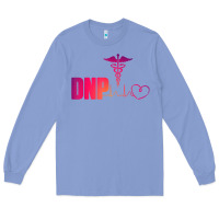 Colony Blue dnp doctor of nursing practice heartbeat color rn nurse Long Sleeve Tee - linhVisuals