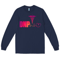 Navy dnp doctor of nursing practice heartbeat color rn nurse Long Sleeve Tee - linhVisuals