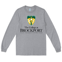 Heather Grey SUNY Brockport College Long Sleeve Tee - linhVisuals