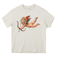Cream cupid olivia Heavy Core Tee - OliviaCreatesArt