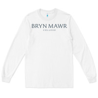 White Bryn Mawr College Long Sleeve Tee - linhVisuals