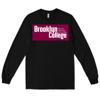 Black Brooklyn College Long Sleeve Tee - linhVisuals
