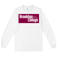 White Brooklyn College Long Sleeve Tee - linhVisuals