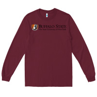 Burgundy SUNY Buffalo State College Long Sleeve Tee - linhVisuals