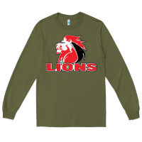 Army Green lions rugby super league Long Sleeve Tee - linhVisuals