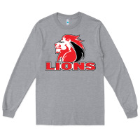 Heather Grey lions rugby super league Long Sleeve Tee - linhVisuals