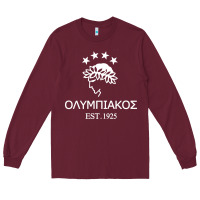 Burgundy olympiakos greek Long Sleeve Tee - linhVisuals