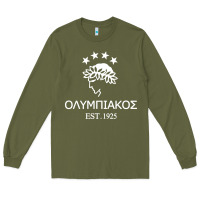 Army Green olympiakos greek Long Sleeve Tee - linhVisuals