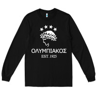 Black olympiakos greek Long Sleeve Tee - linhVisuals