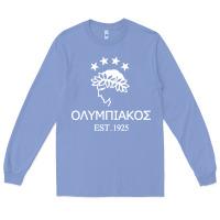 Colony Blue olympiakos greek Long Sleeve Tee - linhVisuals