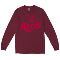 Burgundy queensland reds rugby super league Long Sleeve Tee - linhVisuals