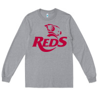 Heather Grey queensland reds rugby super league Long Sleeve Tee - linhVisuals