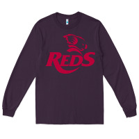 Plum queensland reds rugby super league Long Sleeve Tee - linhVisuals