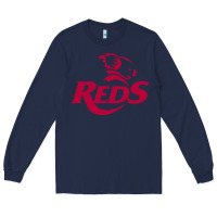 Navy queensland reds rugby super league Long Sleeve Tee - linhVisuals