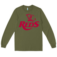 Army Green queensland reds rugby super league Long Sleeve Tee - linhVisuals