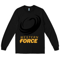 Black western force rugby super league Long Sleeve Tee - linhVisuals