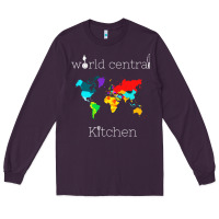 Plum world central kitchen Long Sleeve Tee - linhVisuals