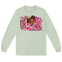 Matcha Pretty Black Educated Long Sleeve Tee - CowhideDigitalArt