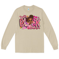 Mushroom Pretty Black Educated Long Sleeve Tee - CowhideDigitalArt