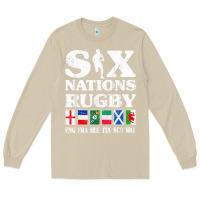 Mushroom rugby 6 nations england france ireland italy scotland wales t shirt Long Sleeve Tee - linhVisuals