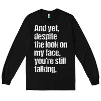 Black trending sarcastic adult humor Long Sleeve Tee - linhVisuals