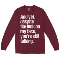Burgundy trending sarcastic adult humor Long Sleeve Tee - linhVisuals
