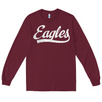Burgundy eagles school sports fan team spirit mascot gift Long Sleeve Tee - linhVisuals