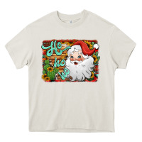 Cream ho ho ho santa claus Heavy Core Tee - Jasminsmagicworld
