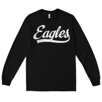 Black eagles school sports fan team spirit mascot gift Long Sleeve Tee - linhVisuals