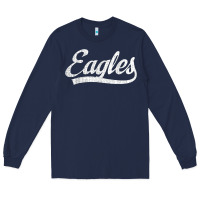 Navy eagles school sports fan team spirit mascot gift Long Sleeve Tee - linhVisuals