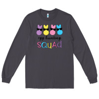 Smoke easter egg hunting squad kindergarten squad girls boys kids Long Sleeve Tee - linhVisuals