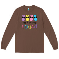 Chestnut easter egg hunting squad kindergarten squad girls boys kids Long Sleeve Tee - linhVisuals