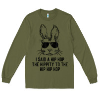 Army Green sunglass bunny hip hop hippity  easter gift  mens & womens t shirt Long Sleeve Tee - linhVisuals