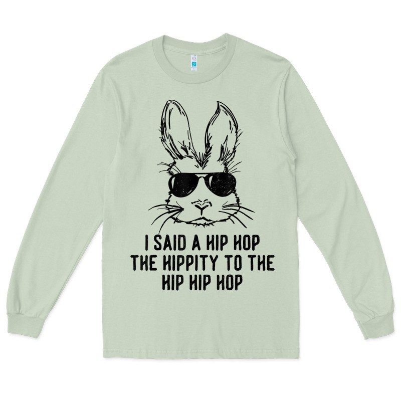Sunglass Bunny Hip Hop Hippity  Easter Gift  Mens & Womens T Shirt Long Sleeve Tee by linhVisuals | Teevron