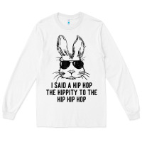 White sunglass bunny hip hop hippity  easter gift  mens & womens t shirt Long Sleeve Tee - linhVisuals