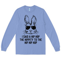 Colony Blue sunglass bunny hip hop hippity  easter gift  mens & womens t shirt Long Sleeve Tee - linhVisuals