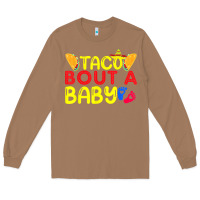Toasted Coconut taco bout a baby pregnancy announcement cinco de mayo party t shirt Long Sleeve Tee - linhVisuals