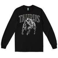 Black taurus zodiac sign horoscope may astrology t shirt Long Sleeve Tee - linhVisuals