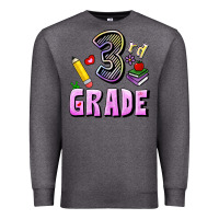 Charcoal Heather Third Grade Premium Sweatshirt - RanaPortraitStore