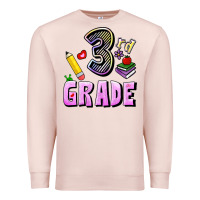 Pale Pink Third Grade Premium Sweatshirt - RanaPortraitStore