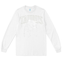 White taurus zodiac sign horoscope may astrology t shirt Long Sleeve Tee - linhVisuals