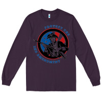 Plum american patriot Long Sleeve Tee - linhVisuals
