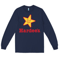 Navy hardee's Long Sleeve Tee - linhVisuals