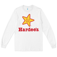 White hardee's Long Sleeve Tee - linhVisuals