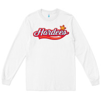 White hardee's Long Sleeve Tee - linhVisuals