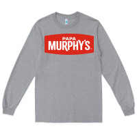 Heather Grey papa murphy's Long Sleeve Tee - linhVisuals