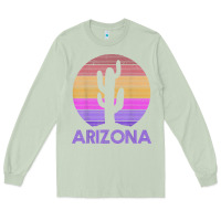 Matcha arizona   vintage retro cactus souvenir gift t shirt Long Sleeve Tee - linhVisuals
