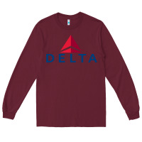 Burgundy DELTA Long Sleeve Tee - linhVisuals