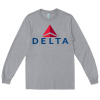 Heather Grey DELTA Long Sleeve Tee - linhVisuals
